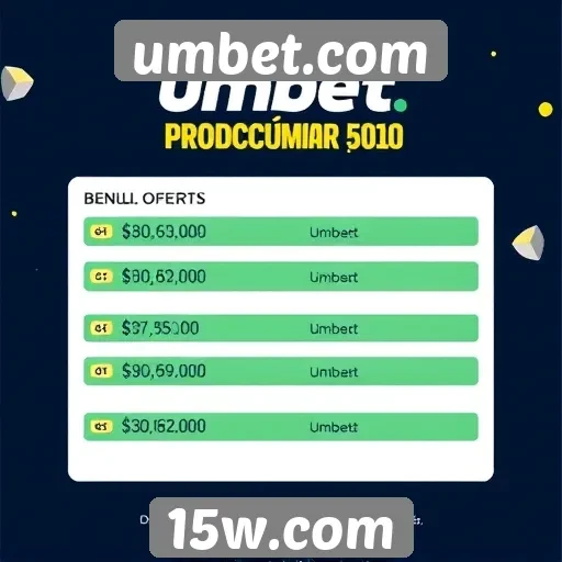 Ofertas promocionais e bônus disponíveis no umbet.com